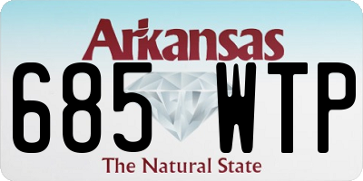 AR license plate 685WTP