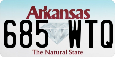 AR license plate 685WTQ