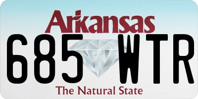 AR license plate 685WTR