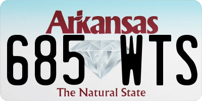 AR license plate 685WTS