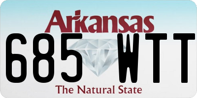 AR license plate 685WTT