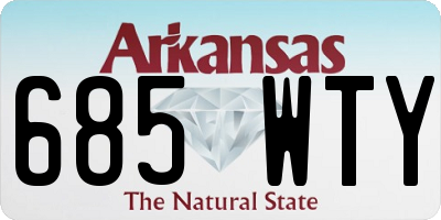 AR license plate 685WTY