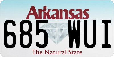 AR license plate 685WUI