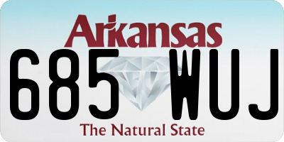 AR license plate 685WUJ