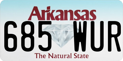 AR license plate 685WUR