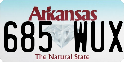 AR license plate 685WUX