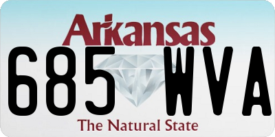 AR license plate 685WVA