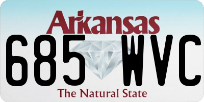AR license plate 685WVC