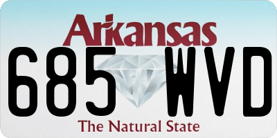 AR license plate 685WVD