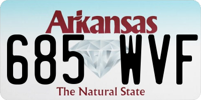 AR license plate 685WVF