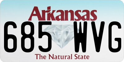 AR license plate 685WVG