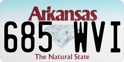 AR license plate 685WVI