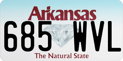 AR license plate 685WVL