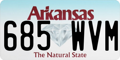 AR license plate 685WVM