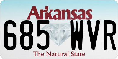 AR license plate 685WVR