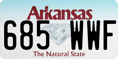 AR license plate 685WWF