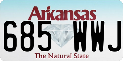 AR license plate 685WWJ