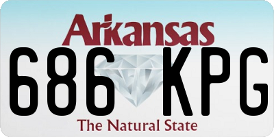 AR license plate 686KPG