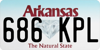 AR license plate 686KPL