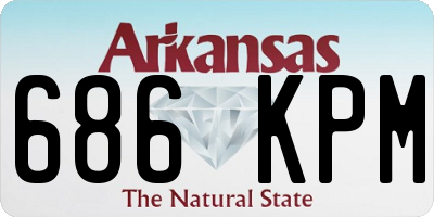 AR license plate 686KPM