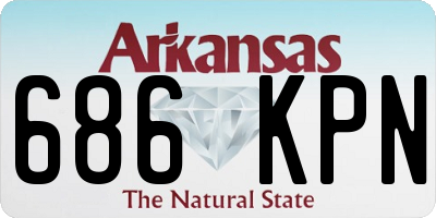 AR license plate 686KPN