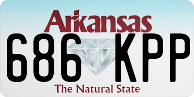 AR license plate 686KPP