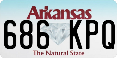 AR license plate 686KPQ