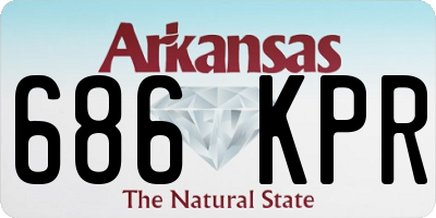 AR license plate 686KPR