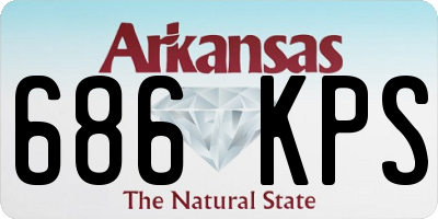 AR license plate 686KPS