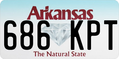 AR license plate 686KPT