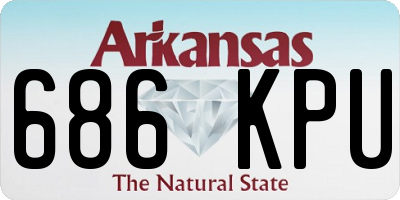 AR license plate 686KPU