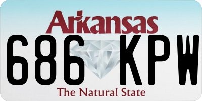 AR license plate 686KPW