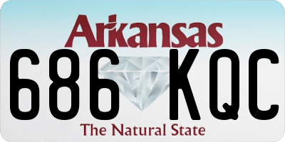 AR license plate 686KQC