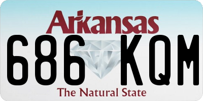 AR license plate 686KQM