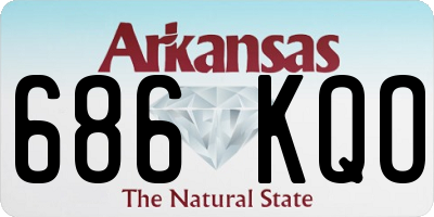 AR license plate 686KQO