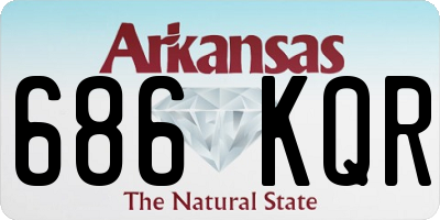 AR license plate 686KQR