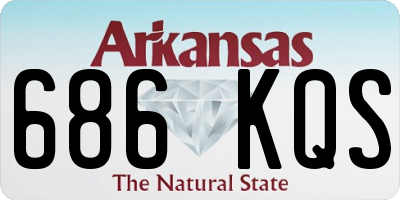 AR license plate 686KQS