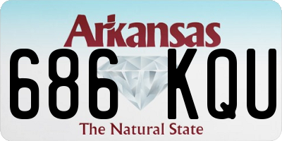 AR license plate 686KQU