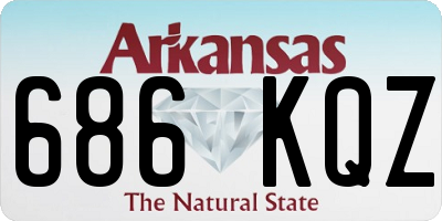 AR license plate 686KQZ