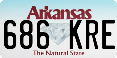AR license plate 686KRE
