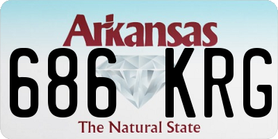 AR license plate 686KRG