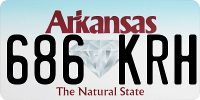 AR license plate 686KRH