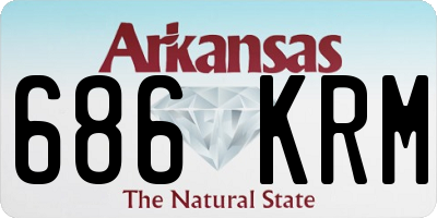 AR license plate 686KRM
