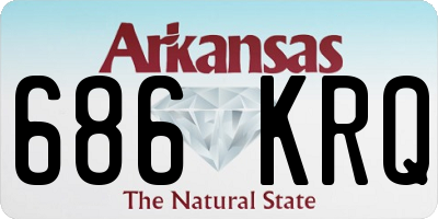 AR license plate 686KRQ