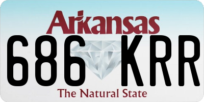 AR license plate 686KRR
