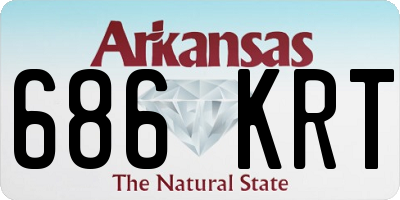 AR license plate 686KRT