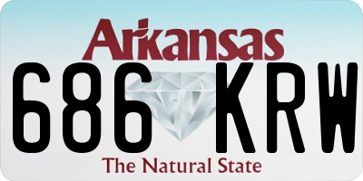 AR license plate 686KRW
