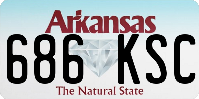 AR license plate 686KSC