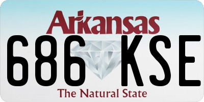 AR license plate 686KSE