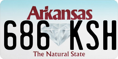 AR license plate 686KSH